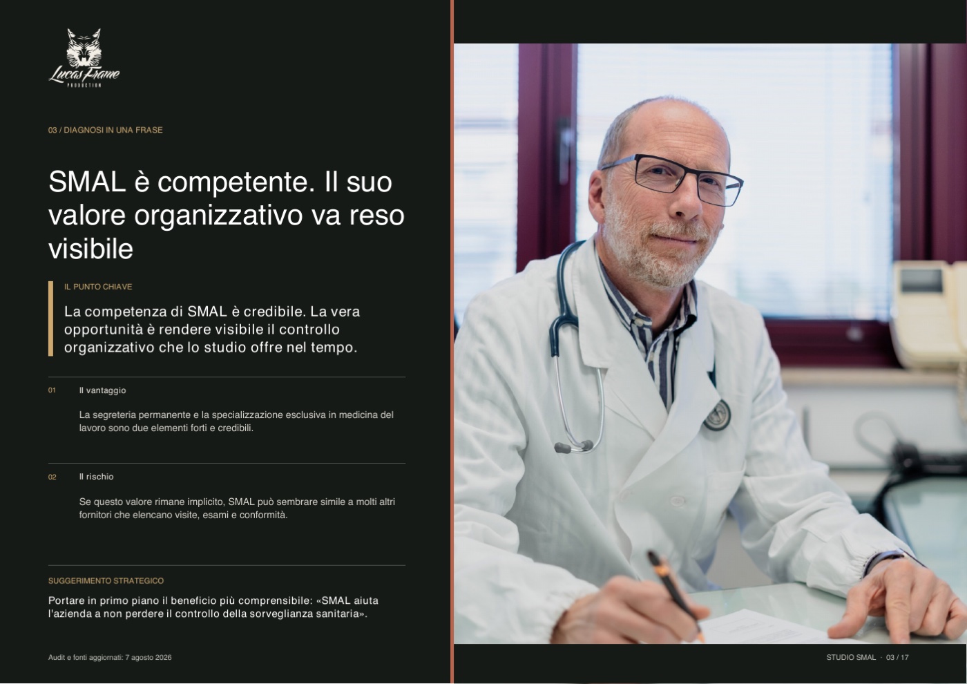 Pagina interna del CSA Focus Studio SMAL